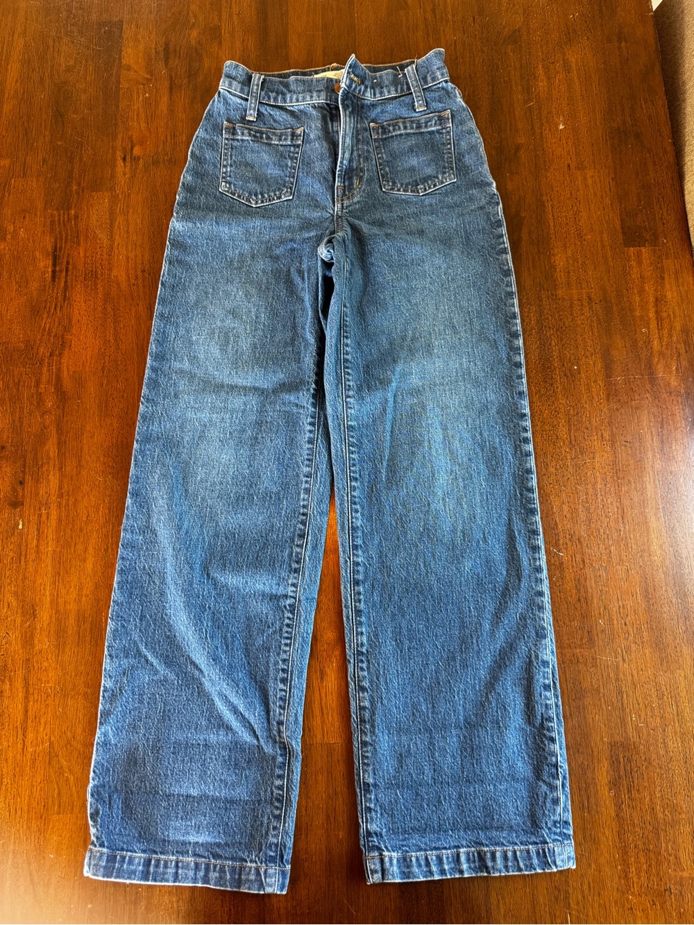Madewell Classic Wide-Leg Jeans in Blue Wash